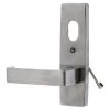 Lockwood 1820-90 LED External Plate With Cylinder Hole And Fixed Lever - Satin Chrome -Security Door Locks lw1820 90sc 1