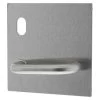 Lockwood 20001NA-96L External Flat Plate With Cylinder Hole And Lever - Left Hand - Satin Stainless Steel