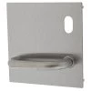 Lockwood 20001NA-96R External Flat Plate With Cylinder Hole And Lever - Right Hand - Satin Stainless Steel