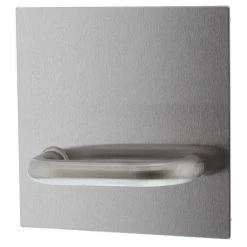 Lockwood 20005NN-96L External Flat Plate With Lever - Left Hand - Satin Stainless Steel