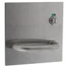 Lockwood 20014-96R External Flat Plate With Indicating Slotted Turn And Lever - Right Hand - Satin Stainless Steel -Security Door Locks lw20014nn 96r ss 1 1