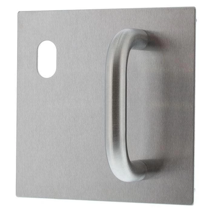 Lockwood 20025NA-P1L External Flat Plate With Pull Handle - Left Hand - Satin Stainless Steel 3 Lockwood 20025NA-P1L External Flat Plate With Pull Handle - Left Hand - Satin Stainless Steel