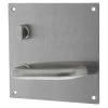 Lockwood 20104NN-96L Internal Flat Plate With Turn Snib And Lever - Left Hand - Satin Stainless Steel