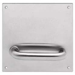 Lockwood 20105NN-96L Internal Flat Plate With Lever - Left Hand - Satin Stainless Steel