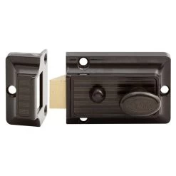 Lockwood 201 Nightlatch No Cylinder - Brown