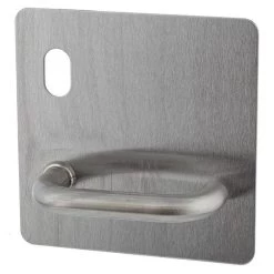 Lockwood 20201NA-96L External Flat Plate With Cylinder Hole And Lever - Left Hand - Satin Stainless Steel