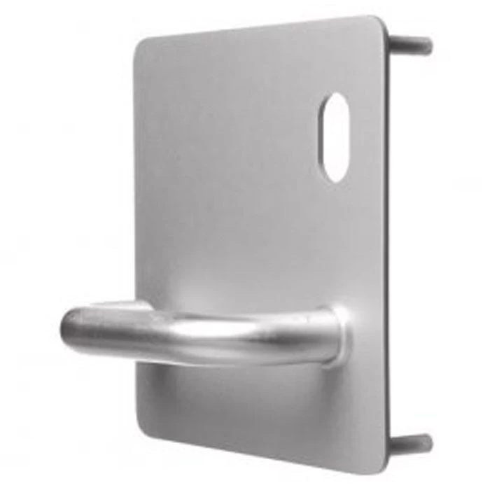 Lockwood 20201NA-96R External Flat Plate With Cylinder Hole And Lever - Right Hand - Satin Stainless Steel 3 Lockwood 20201NA-96R External Flat Plate With Cylinder Hole And Lever - Right Hand - Satin Stainless Steel