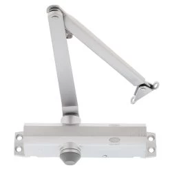 Lockwood 2024 Back Check Door Closer - Silver - Size - 2-4