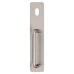 Lockwood 21625NA-P2 External Plate With Cylinder Hole And Pull Handle - Satin Stainless Steel