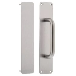 Lockwood 216 And 217 Push Pull Set - Satin Stainless Steel