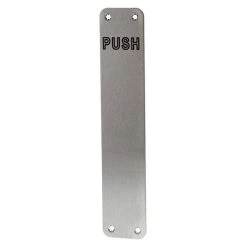 Lockwood 21907FN Internal Push Plate - Satin Stainless Steel