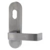 Lockwood 2801-90 External Plate With Cylinder Hole And Lever - Satin Chrome -Security Door Locks lw2801 90sc 1