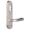 Lockwood 2901-70 Internal Plate With Cylinder Hole And Lever - Satin Chrome -Security Door Locks lw2901 70sc 1