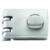 Lockwood 303 Deadlock No Cylinder - Satin Chrome Pearl -Security Door Locks lw303 nspnocyl 1