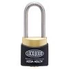 Lockwood 312AD - 30mm Deadlocking Brass Padlock - Black - 38mm Shackle -Security Door Locks lw312ad38 bk kd 1