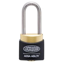 Lockwood 312AD - 30mm Deadlocking Brass Padlock - Black - 38mm Shackle