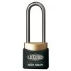 Lockwood 312ED - 30mm Deadlocking Brass Padlock - Black - 38mm Shackle -Security Door Locks lw312ed38 bk kd 1