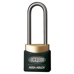 Lockwood 312ED - 30mm Deadlocking Brass Padlock - Black - 38mm Shackle