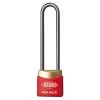 Lockwood 312 - 30mm Latching Brass Padlock - Red - 50mm Shackle 2 Lockwood 312 - 30mm Latching Brass Padlock - Red - 50mm Shackle -Security Door Locks lw312el50 rd kd 1