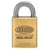 Lockwood 334 - 45mm High Security Brass Padlock - 19mm Stainless Steel Shackle -Security Door Locks lw334b45 619 5kd 1
