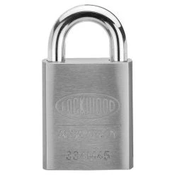 Lockwood 334 - 45mm High Security Stainless Steel Padlock - 19mm Stainless Steel Shackle -5 PIN Keyed Alike