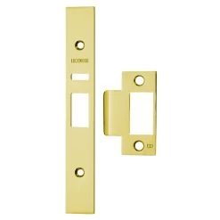 Lockwood 3570 Series Mortice Lock Face And Strike Plate Kit Only - Polished Brass