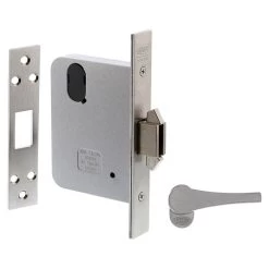 Lockwood 3573DEL Escape Sliding Door Deadbolt Mortice Lock - Right Hand - Satin Chrome