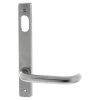 Lockwood 4901-70 Internal Narrow Plate With Cylinder Hole And Lever - Satin Chrome -Security Door Locks lw4901 70sc 1