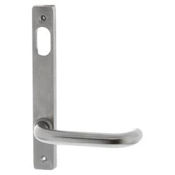 Lockwood 4901-70 Internal Narrow Plate With Cylinder Hole And Lever - Satin Chrome
