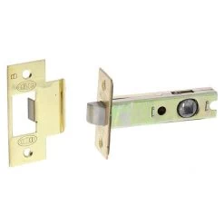 Lockwood 5260 Tubular Latch - Latch Only - Polished Brass - 60mm