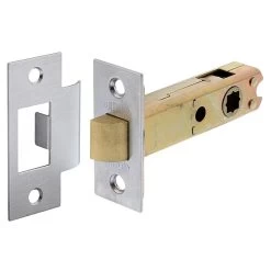 Lockwood 5260 Tubular Latch - Latch Only - Satin Chrome - 60mm