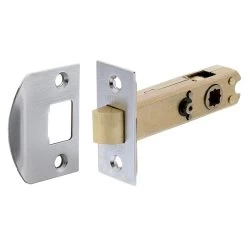 Lockwood 5260 Tubular Privacy Latch - Latch Only - Satin Chrome - 60mm