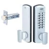 Lockwood 530DX Mechanical Digital Deadlatch Lock - Satin Chrome - Display Pack -Security Door Locks lw530dxscdp 1