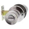 Lockwood 532 Knob Privacy Lockset - Satin Chrome -Security Door Locks lw532sc 1