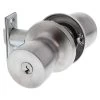 Lockwood 534 Knob Glass Door Lockset - Satin Chrome -Security Door Locks lw534sc 1