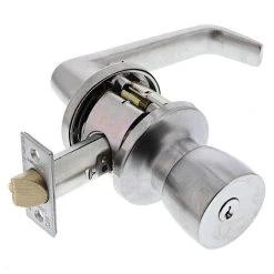 Lockwood 536-956 Knob/Lever Escape Lockset - Satin Chrome