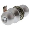 Lockwood 7010 Manor Knob Entrance Lockset - Satin Stainless Steel -Security Door Locks lw7010sss 1