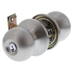 Lockwood 7010 Manor Knob Entrance Lockset - Satin Stainless Steel
