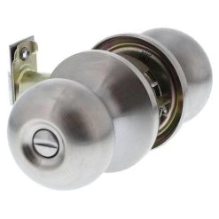 Lockwood 7012 Manor Knob Privacy Lockset - Satin Stainless Steel