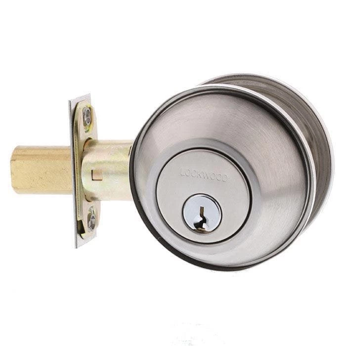 Lockwood 7107 Double Cylinder Deadbolt - Satin Stainless Steel 3 Lockwood 7107 Double Cylinder Deadbolt - Satin Stainless Steel