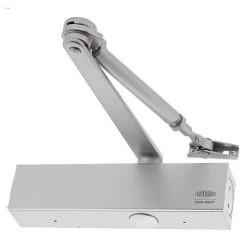 Lockwood 726 Hold Open Door Closer - Silver - Size 2-6
