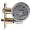 Lockwood 7410 Passage Cavity Sliding Door Latch - Satin Chrome Pearl - Display Pack -Security Door Locks lw7410spdp 1