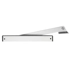 Lockwood 8001P Pull-side Door Stay - Satin Stainless Steel