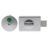 Lockwood 801 Toilet Indicator Bolt - Satin Pearl -Security Door Locks lw801sp 1