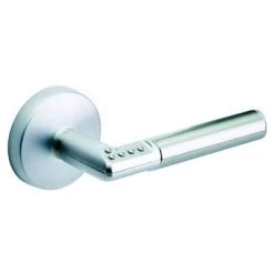 Lockwood 8816L Code Lever Lockset - Left Hand - Satin Stainless Steel