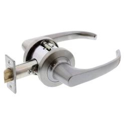 Lockwood 931 Lever Passage Set - Satin Chrome