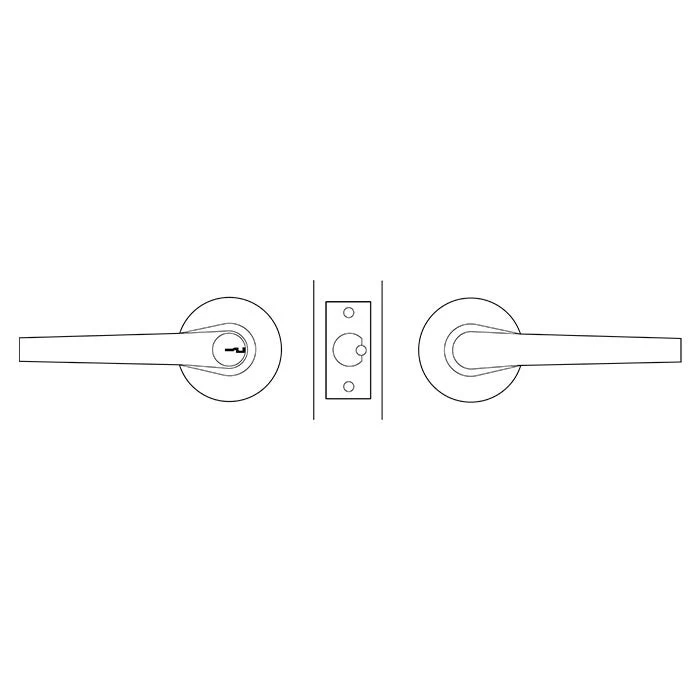 Lockwood 936 Lever Escape Lockset - Satin Chrome 4 Lockwood 936 Lever Escape Lockset - Satin Chrome - Image 2