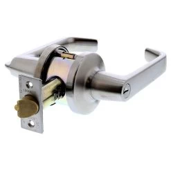 Lockwood 949 Lever Escape Lockset - Satin Chrome