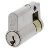 Lockwood 9555 Euro Single Cylinder - Fixed Cam - Satin Chrome