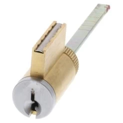 Lockwood 9A-CYL522 Onyx Patio Sliding Door Lock - Double Cylinder Kit Only - Satin Pearl